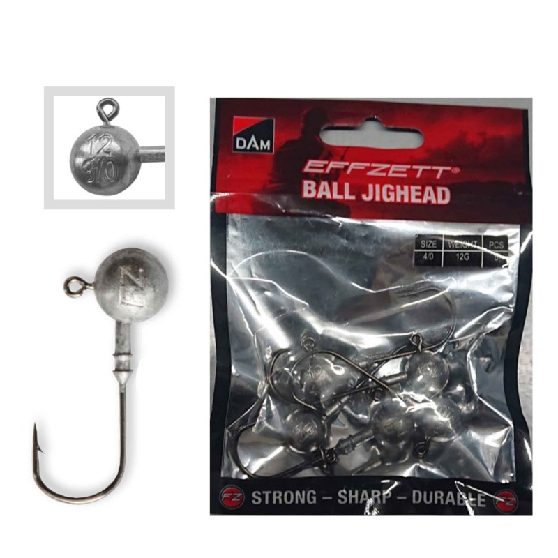 Jig Lestat DAM Effzett Ball Jighead No.8/0 25gr