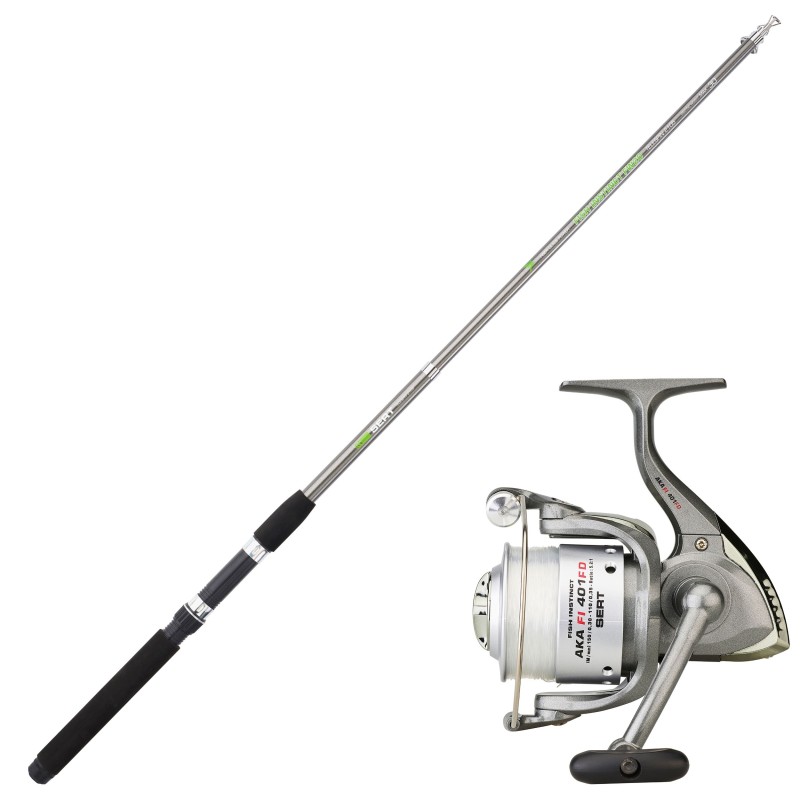 Kit Lanseta Sert Fish Instinct Telespin 2.70m+Mulineta Sert Aka 401 FD