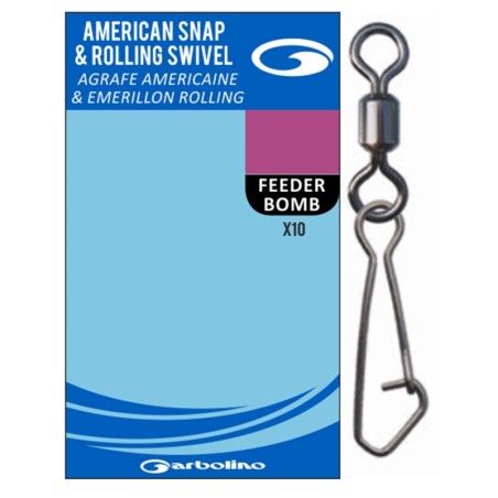 Agrafa Garbolino Nr.12 American Snap Rolling Swivel