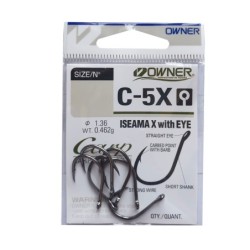 Carlig Owner C-5X No.8 Carp Iseama X With Eye