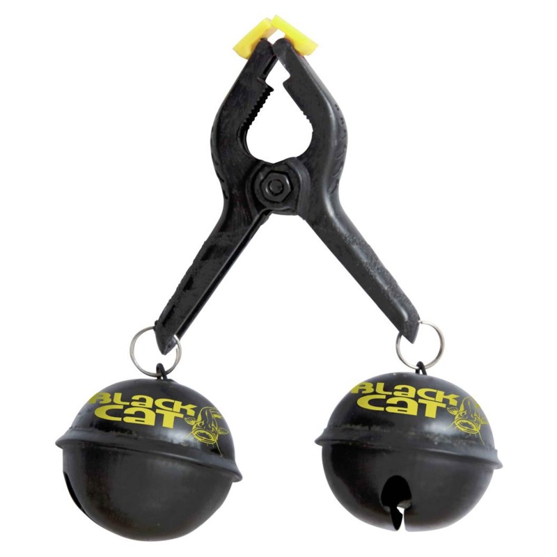 Clopotel Dublu Black Cat Big Bells black/yellow