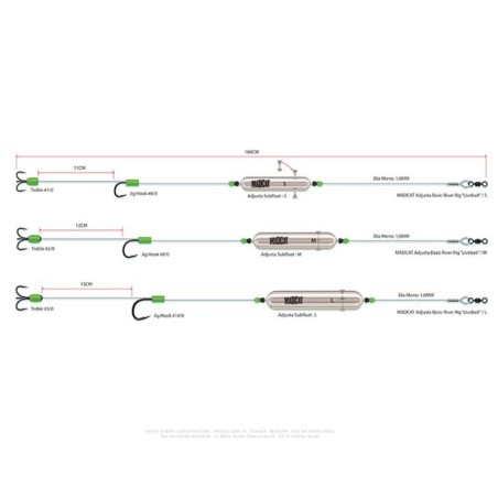 Rig Somn Madcat 10/0 Adjusta Basic River Rigs Live Bait L