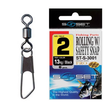 Agrafa Vartej Sunset ST-S-3001 No.6 7kg Rolling Safety Snap
