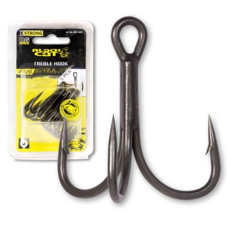 Ancora Black Cat No.1/0 Treble Hook DG Coating