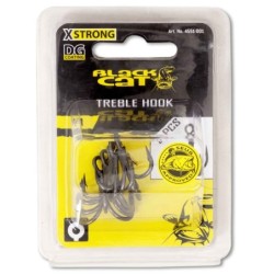 Ancora Black Cat No.1/0 Curved Point Treble Hook DG Coating
