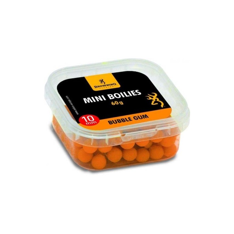 Boilies Browning Mini Boilie pre-drilled orange Bubble Gum 10mm