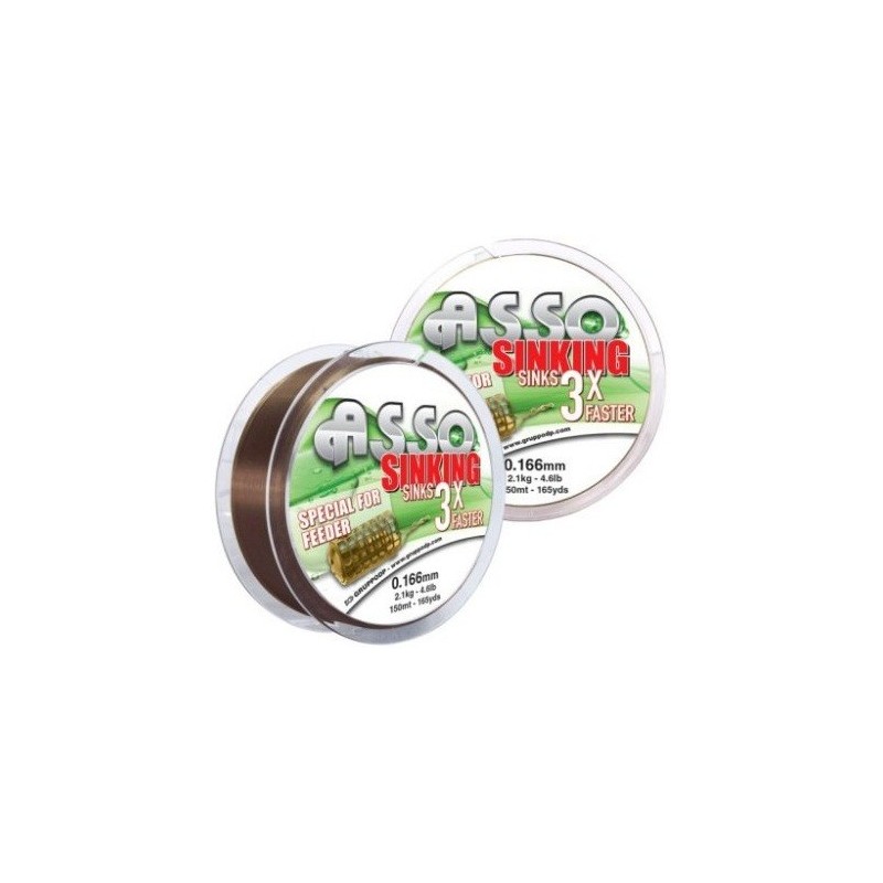 Fir ASSO Sinking 3X Feeder Brown 0.219mm 150m