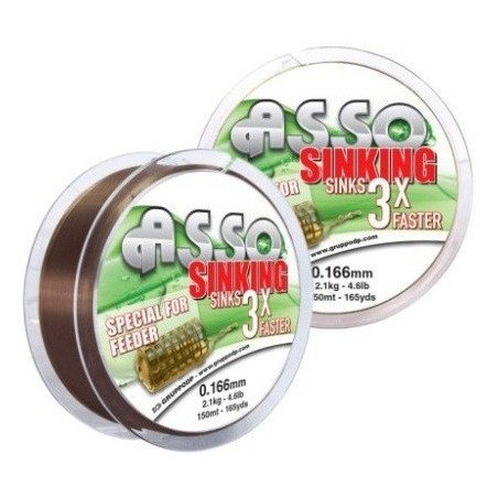 Fir ASSO Sinking 3X Feeder Brown 0.219mm 150m