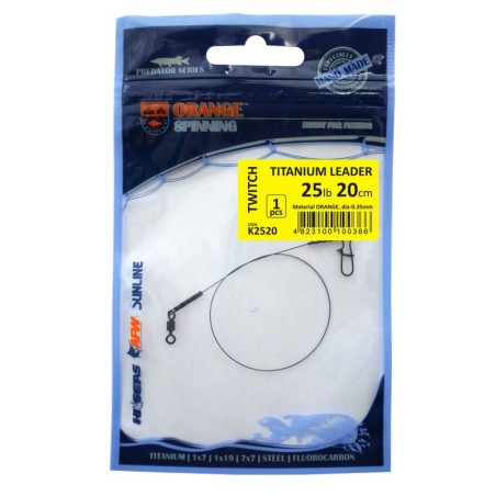 Struna Orange 6kg 20cm Titanium Leader