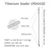 Struna Orange 6kg 20cm Titanium Leader