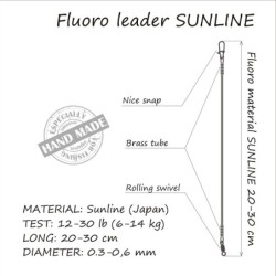 Struna Orange 8kg 25cm Fluoro Leader